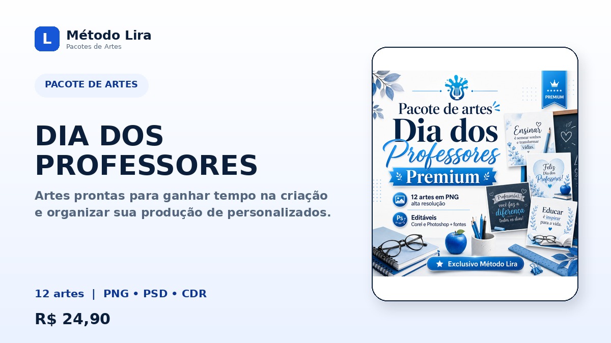 PACOTE DE ARTES DIA DOS PROFESSORES: pacote de artes prontas para personalizados