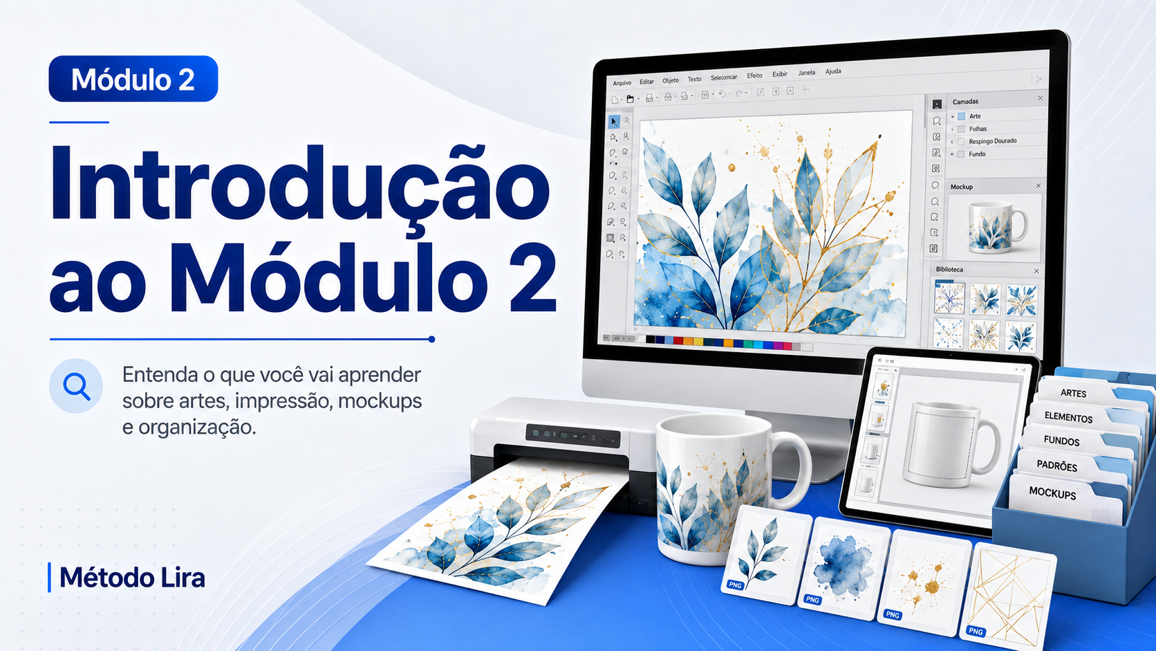 Organização e Mockups para Sublimação